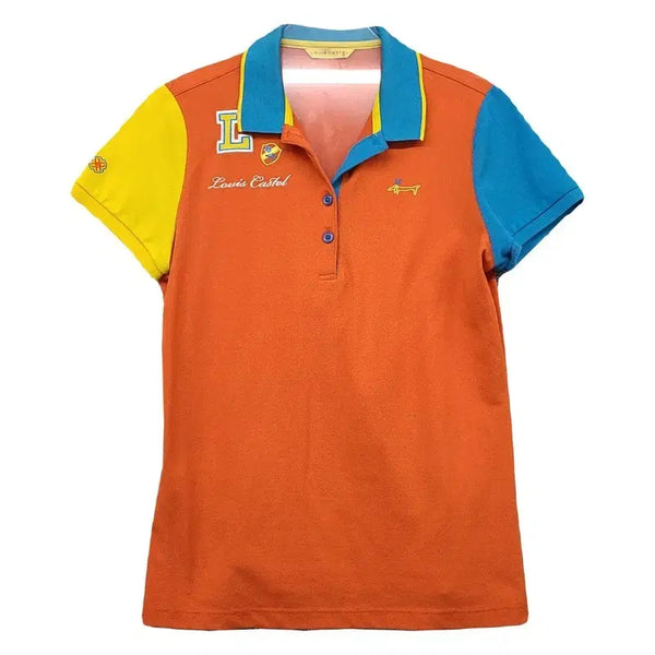 [BUNJANG] Louis Castel Orange Golf Short-Sleeve Polo Shirt Size 95 / 루이까스텔 오렌지 골프 반팔 카라티 95