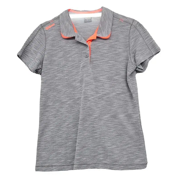 [BUNJANG] Wilson Light Grey Functional Training Short Sleeve Polo Shirt / 윌슨 라이트 그레이 기능성 트레이닝 반팔 카라티 90