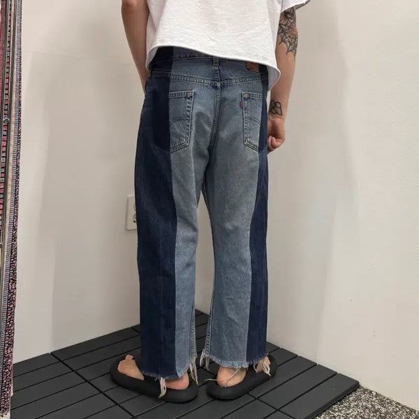 [BUNJANG] Levi's 505 Reworked Cut-off Denim 34 / [34] 00s 리바이스 505 리워크 컷오프 데님