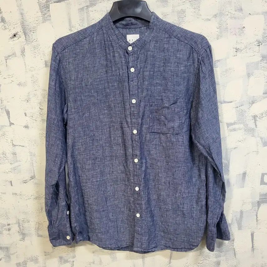 [BUNJANG] E.Z Homme Linen Long Sleeve Shirt Size 110 / 이지오옴므 린넨 긴팔 셔츠 110