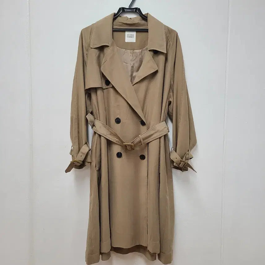 [BUNJANG] Studio Tomboy Trench Coat Jacket Brown / 스튜디오톰보이 트렌치자켓 66