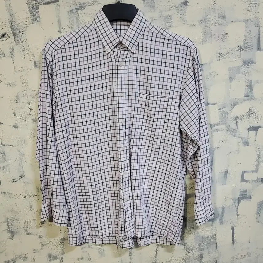 [BUNJANG] Daks Check Long Sleeve Shirt Size 95 / 닥스 체크 긴팔 셔츠 95