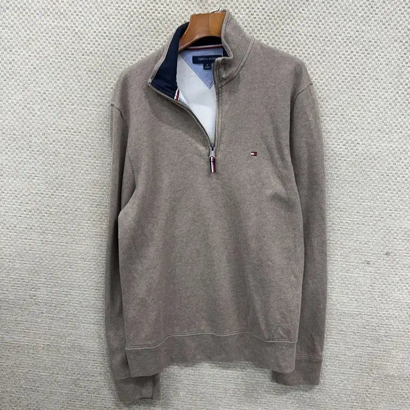 [BUNJANG] Tommy Hilfiger Half-Zip Sweatshirt / 타미힐피거 반집업 스웻셔츠 맨투맨 M H00335