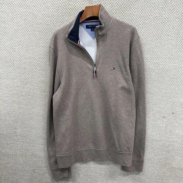 [BUNJANG] Tommy Hilfiger Half-Zip Sweatshirt / 타미힐피거 반집업 스웻셔츠 맨투맨 M H00335