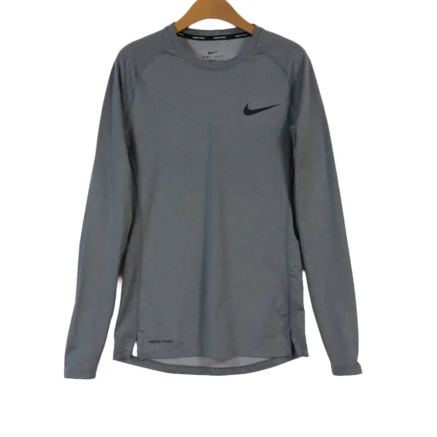 [BUNJANG] Nike Dri-FIT Long Sleeve T-Shirt - Grey (Size M) / NIKE 나이키 DRI-FIT 기능성 긴팔 티셔츠 M 그레이 운동복