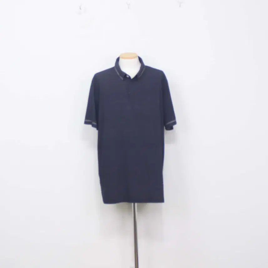 [BUNJANG] Adidas Men's Golf Woven Polo Shirt PK (2XL/110) / [정품] 아디다스(ADIDAS) 남성 골프 우븐 카라티 PK셔츠 2XL(110)사이즈 정인샵