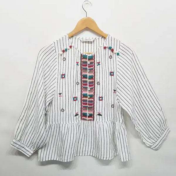 [BUNJANG] Zara 100% Linen Blouse / ZARA 린넨 100% 블라우스