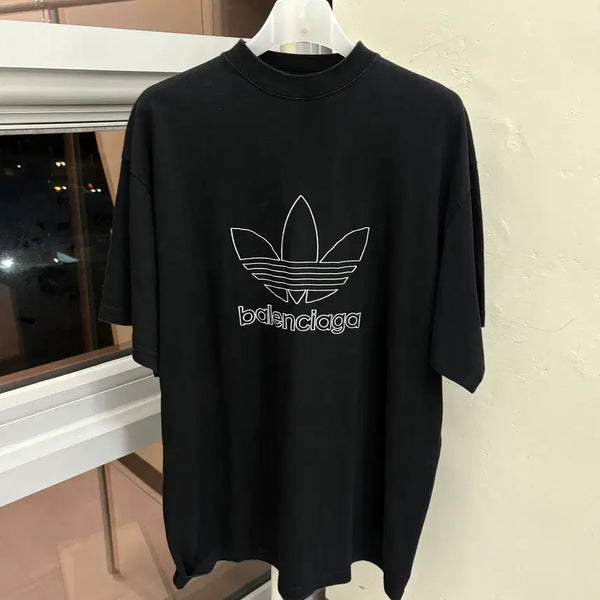 [BUNJANG] Balenciaga x Adidas Collaboration Short Sleeve T-Shirt / [2 size] *정품* 발렌시아가 X 아디다스 콜라보 반팔티