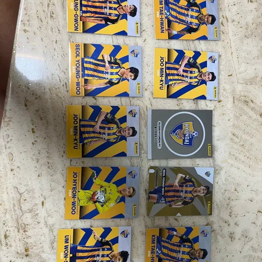 [BUNJANG] Ulsan Hyundai Panini Card Collection (10 Cards) / 울산현대 파니니카드 모음 10개
