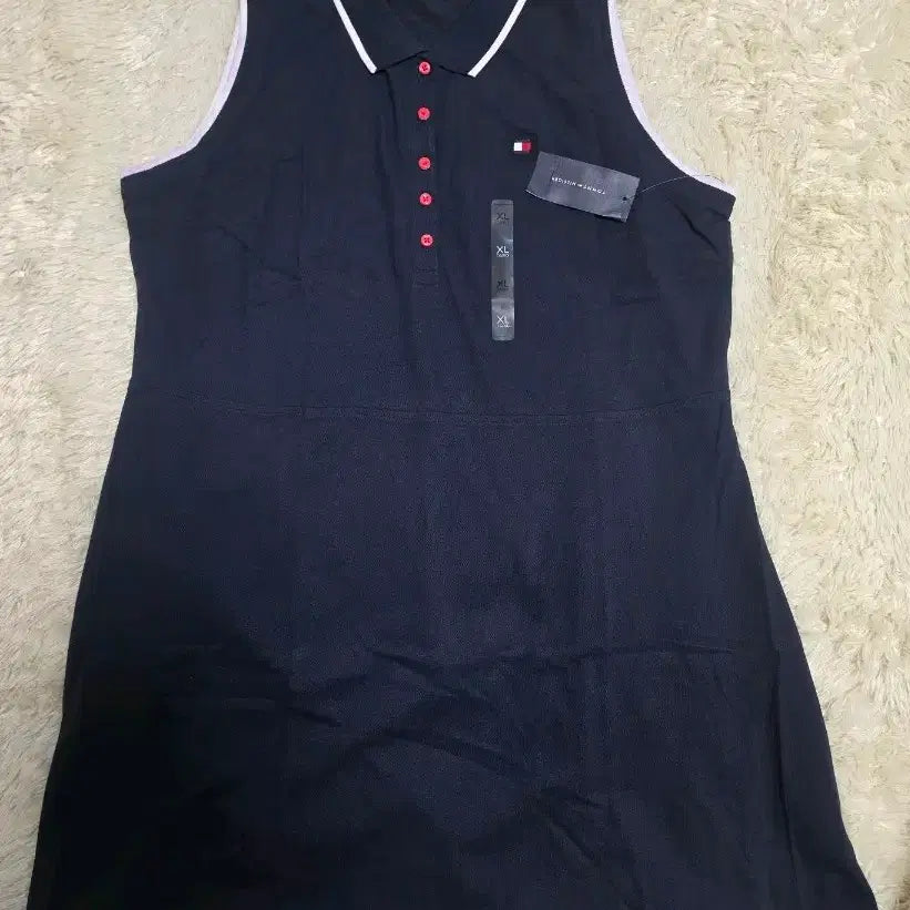 [BUNJANG] Tommy Hilfiger Sleeveless Polo Dress Navy XL / 타미힐피거 민소매 폴로 원피스 네이비 XL