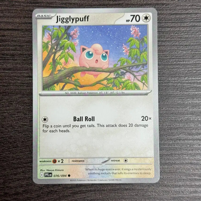 [BUNJANG] Pokemon Card Jigglypuff ME02: Phantasmal Flames (PFL) North America / 포켓몬카드 북미 푸린 판매 6-E9