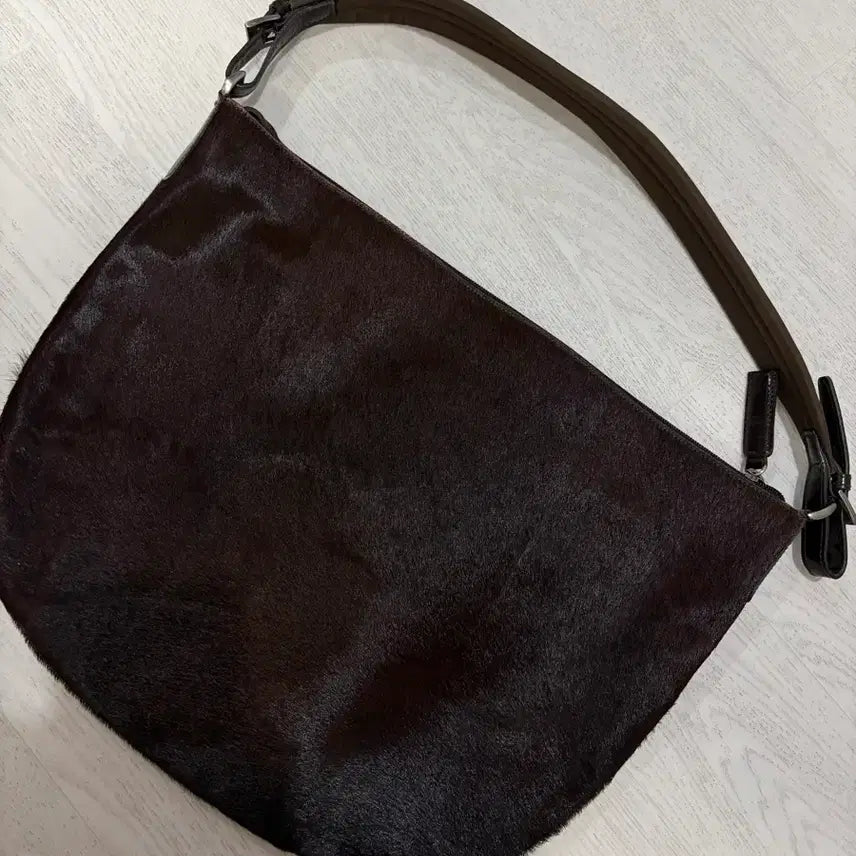 [BUNJANG] TIME Cheetah & Horse Leather Shoulder Bag / 타임 송치퍼 말가죽 숄더백