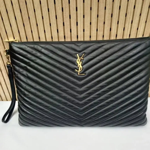 [BUNJANG] Saint Laurent Matelassé Clutch / 생로랑 마틀라세 금장