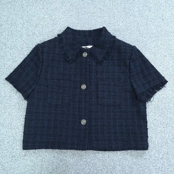 [BUNJANG] Vintage Short Sleeve Tweed Jacket / 빈티지 반팔 트위드자켓 | 0729B25