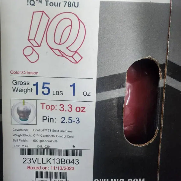 [BUNJANG] Storm IQ 78DU Bowling Ball Crimson 15lb / 아이큐 78DU 우레탄 15,1온스
