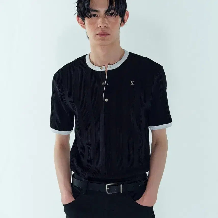 [BUNJANG] Noyce 26ss Henry Neck T-Shirt / 노이스 26ss 헨리넥 티셔츠 팝니다