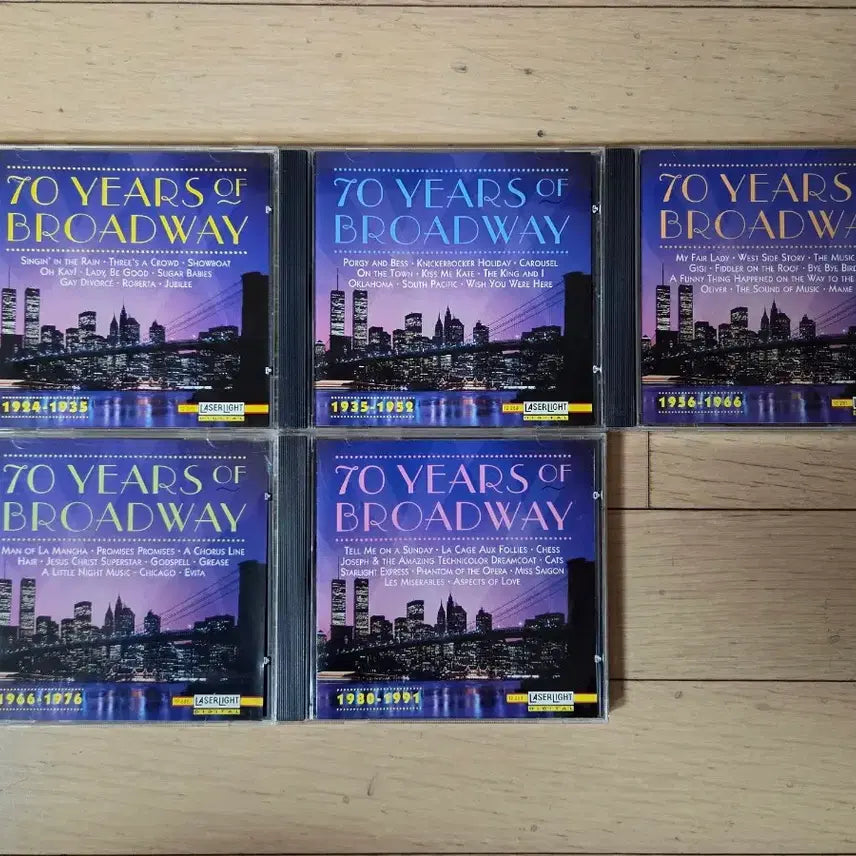 [BUNJANG] Broadway 70 Years CD Collection / 브로드웨이 70년 CD 모음집