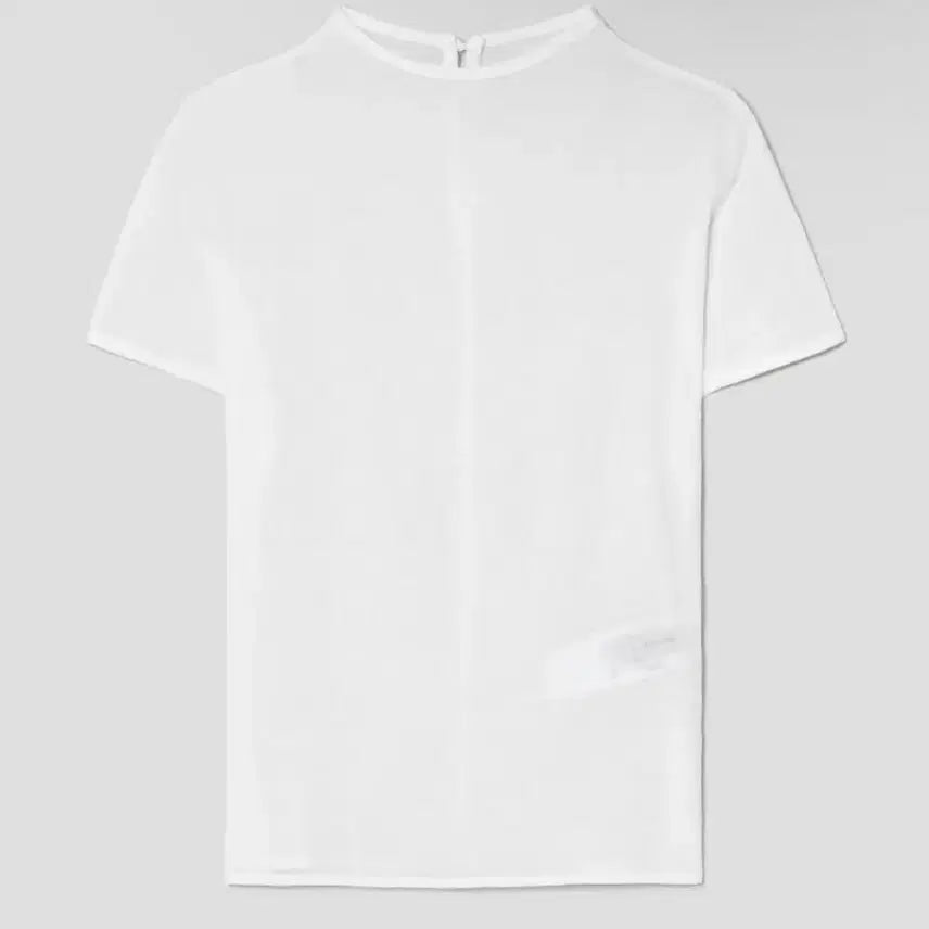 [BUNJANG] 8 Seconds Textured Half Sleeve Blouse White / 에잇세컨즈 텍스쳐드 하프 슬리브 블라우스