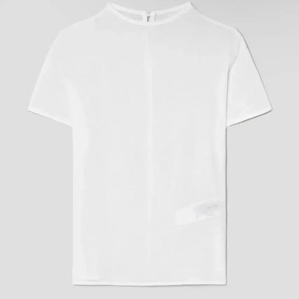 [BUNJANG] 8 Seconds Textured Half Sleeve Blouse White / 에잇세컨즈 텍스쳐드 하프 슬리브 블라우스