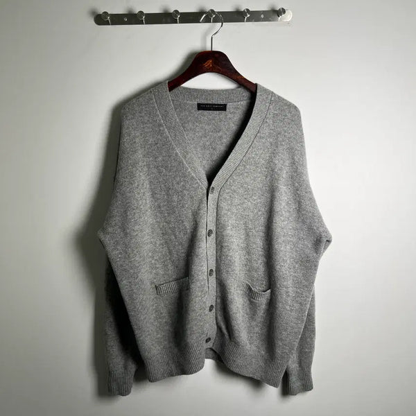 [BUNJANG] The Knit Company Mélange Gray Knit Cardigan L / 더니트컴퍼니 멜란지 그레이 니트 가디건 L