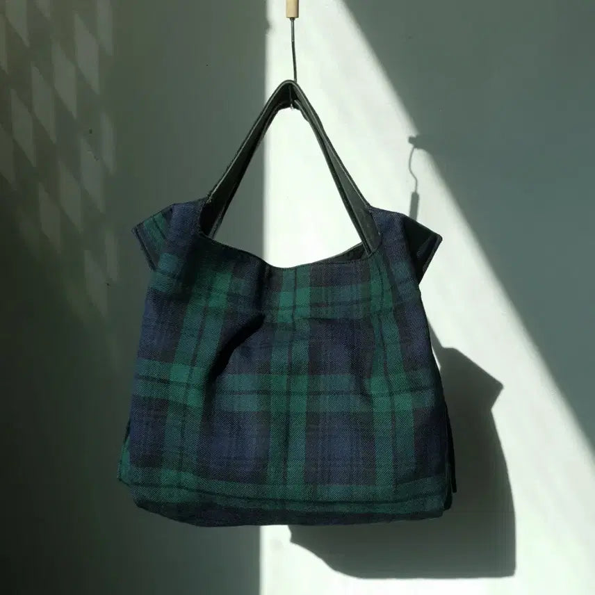 [BUNJANG] Comme des Garçons Robe de Chambre Tartan Check Wool Tote Bag / Comme Des Garcons Tartan Check Tote Bag