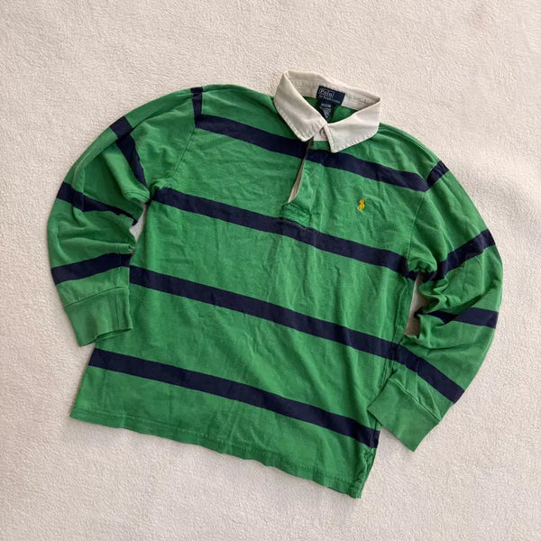 [BUNJANG] Polo Ralph Lauren Long Sleeve Collar T-Shirt 0526T / M(12/14) 폴로랄프로렌 긴팔 카라티 0526T