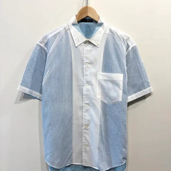 [BUNJANG] Issey Miyake Men Check Short Sleeve Shirt / 이세이미야케 맨 체크 반팔 셔츠