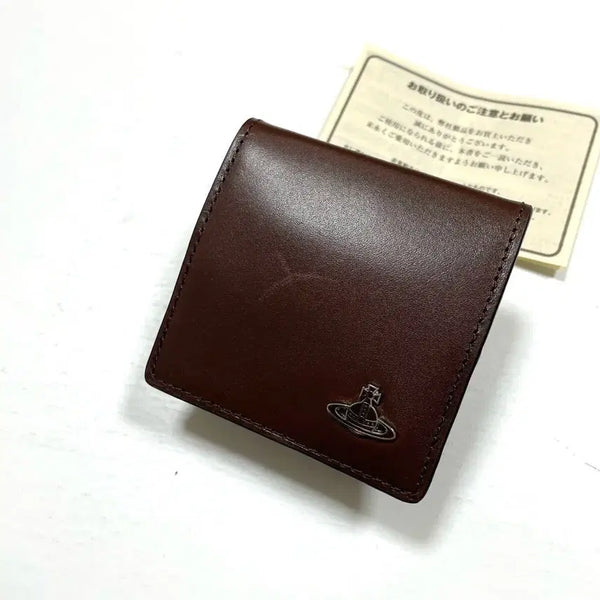 [BUNJANG] Vivienne Westwood Brown Leather Wallet / 비비안 웨스트우드 브라운 레더 지갑