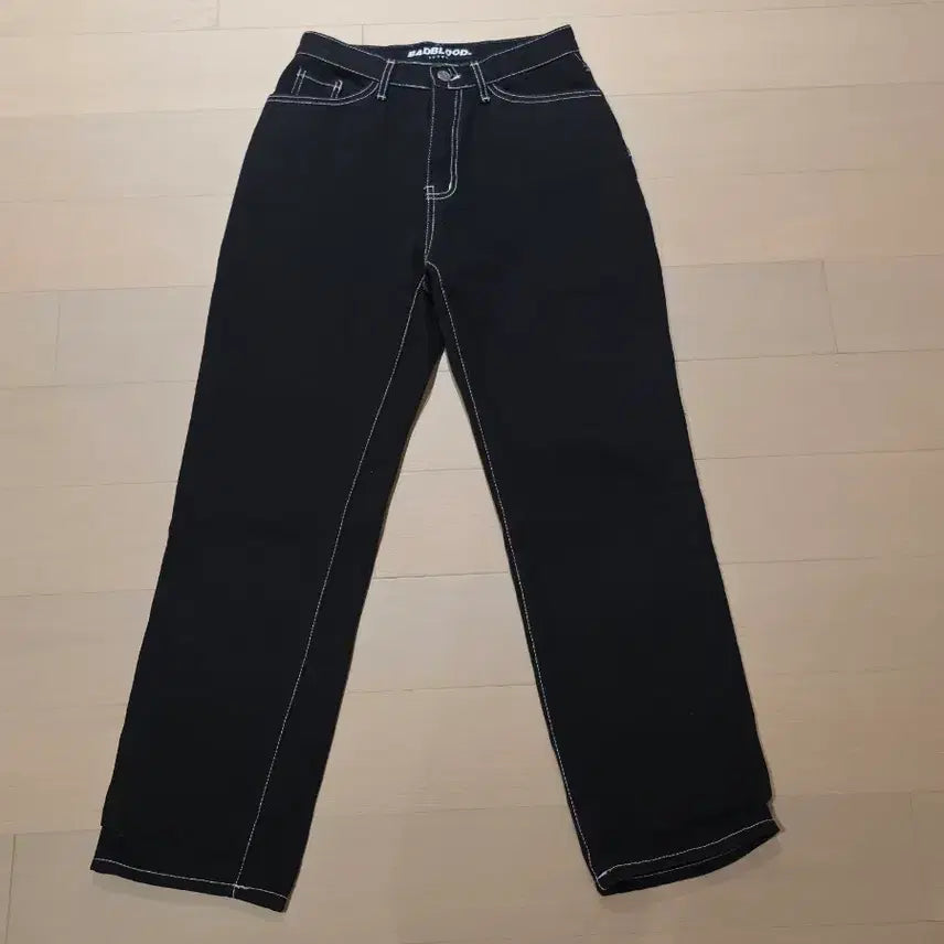 [BUNJANG] Bad Blood Black Denim Pants / 배드블러드 블랙 데님 팬츠