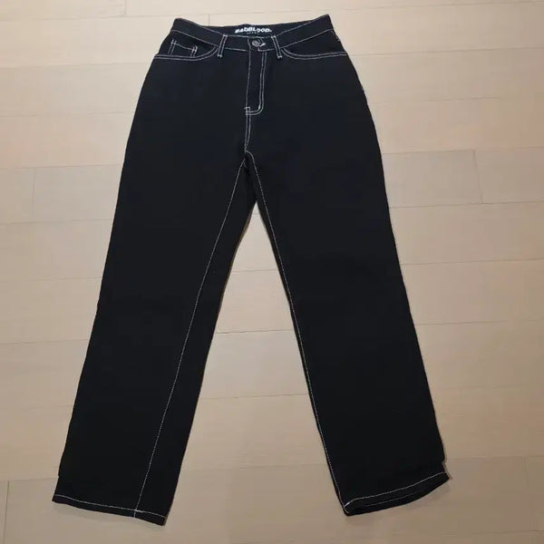 [BUNJANG] Bad Blood Black Denim Pants / 배드블러드 블랙 데님 팬츠