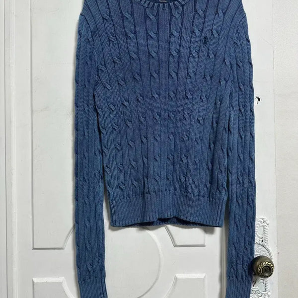 [BUNJANG] Polo Ralph Lauren Pima Cotton Cable Knit Sweater / 폴로 랄프로렌 피마코튼 케이블 니트
