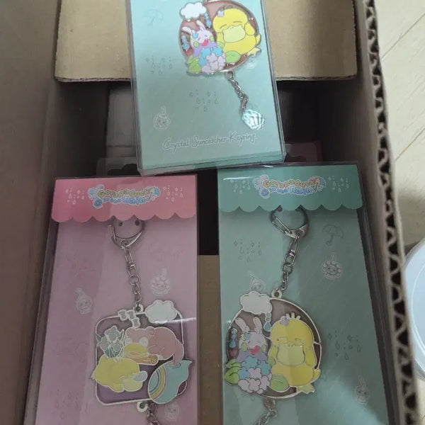 [BUNJANG] Pokemon Rainy Day Sun Catcher Keyring Set (3 Pieces) / 포켓몬 빗속의 선캐처 키링 3개