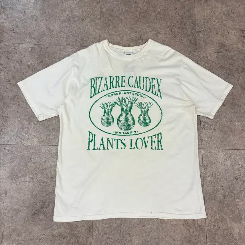 [BUNJANG] Mahagrid White T-Shirt #csz989 / 마하그리드 화이트 반팔티 #csz989