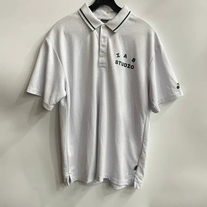 [BUNJANG] Yonex x IAB Studio White Polo Shirt (XL) / [XL] 요넥스 x 아이앱 스튜디오 화이트 카라티 셔츠 4.5