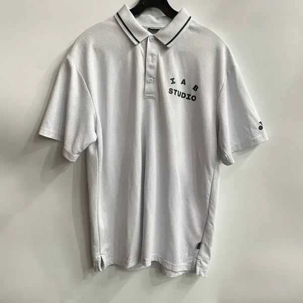 [BUNJANG] Yonex x IAB Studio White Polo Shirt (XL) / [XL] 요넥스 x 아이앱 스튜디오 화이트 카라티 셔츠 4.5