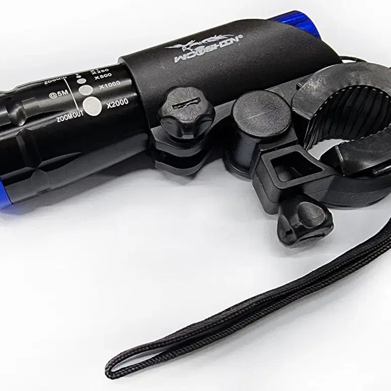 [BUNJANG] Zoom Lantern X2000 Blue Cap Bicycle Light with Bracket / 자전거 줌랜턴 X2000 블루캡 레져용 후레쉬 캠핑 겸용 미사용 새제품