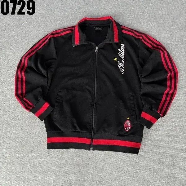 [BUNJANG] Adidas Milan Track Top Red/Black Size 95 / 아디다스 밀란 트랙탑 검빨95