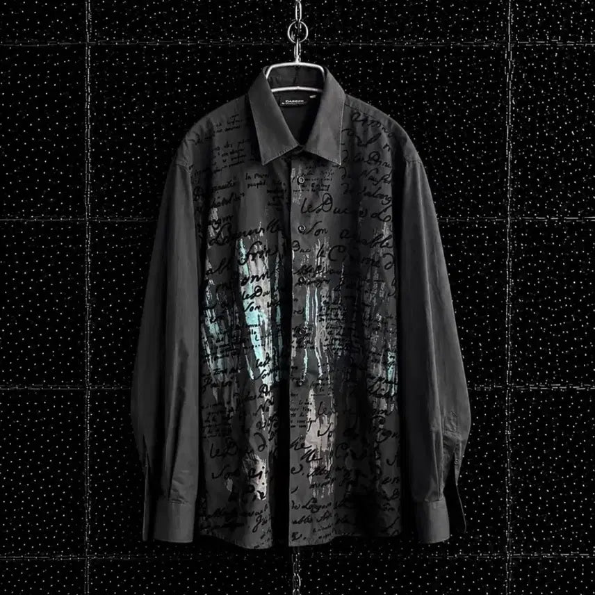 [BUNJANG] Cargo Lettering Cotton Shirt / Cargo 레터링 코튼 셔츠