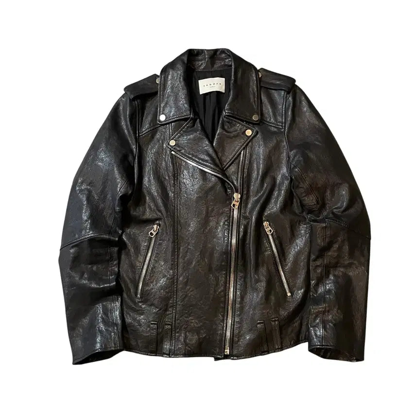 [BUNJANG] Sandro Leather Rider Jacket / 산드로 라이더 자켓