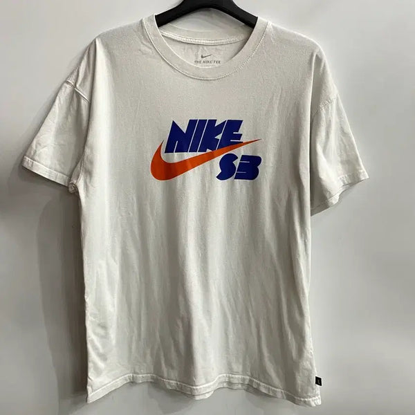 [BUNJANG] Nike SB Big Logo Short Sleeve T-Shirt / [2XL] 나이키 SB 화이트 빅로고 반팔티셔츠 2.5