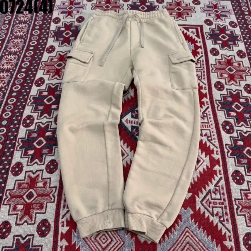 [BUNJANG] Snow Peak Cargo Sweatpants Beige / 스노우피크 카고 스웻팬츠 베이지 0724