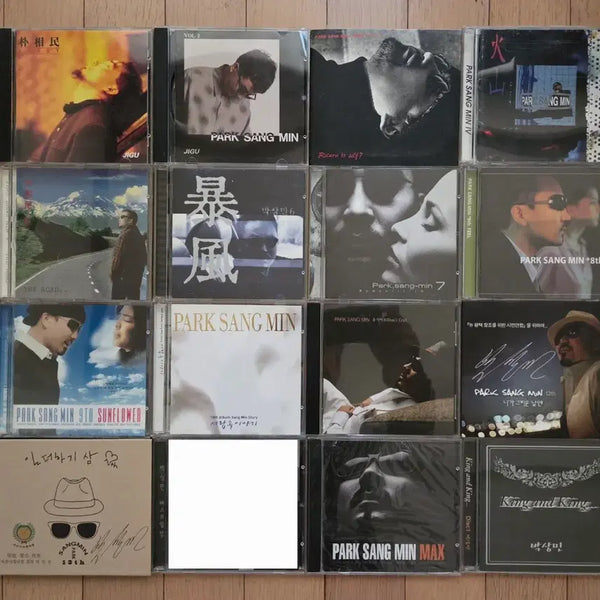 [BUNJANG] Park Sang Min Complete Album Collection (Volumes 1-14, Mix) Signed CDs Included / 박상민CD모음( 1집~14집, MIX )