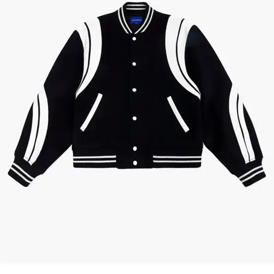 [BUNJANG] Ader Error Twit Jumper Varsity Jacket / 아더에러 트윗 점퍼 느와르