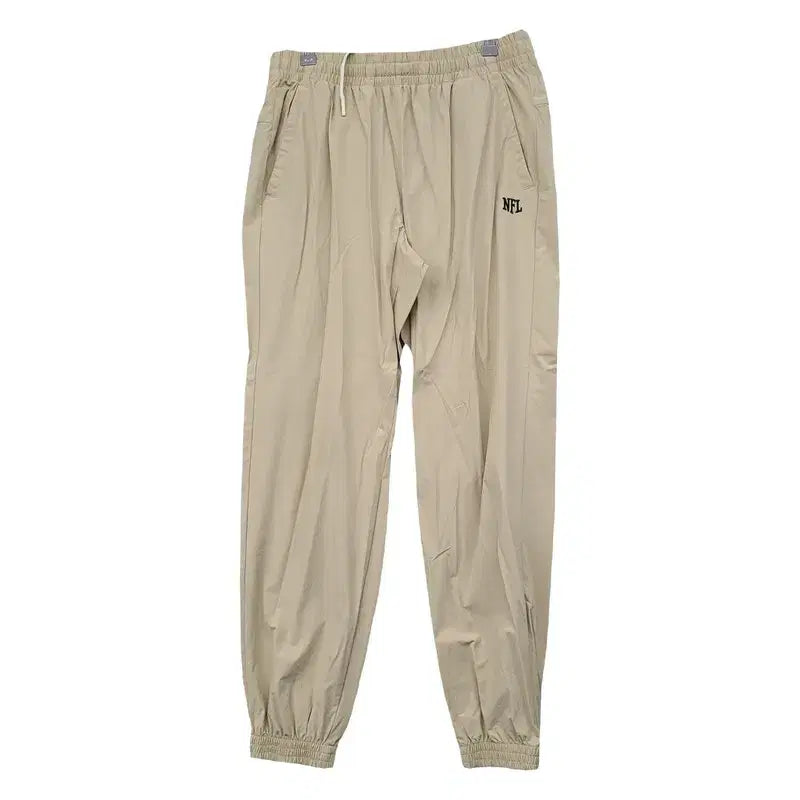[BUNJANG] NFL Beige Nylon Jogger Pants / 엔에프엘 베이지 나일론 조거팬츠 85