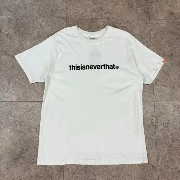 [BUNJANG] Thisisneverthat White T-shirt / 디스이즈네버댓 화이트 반팔티 #csz990