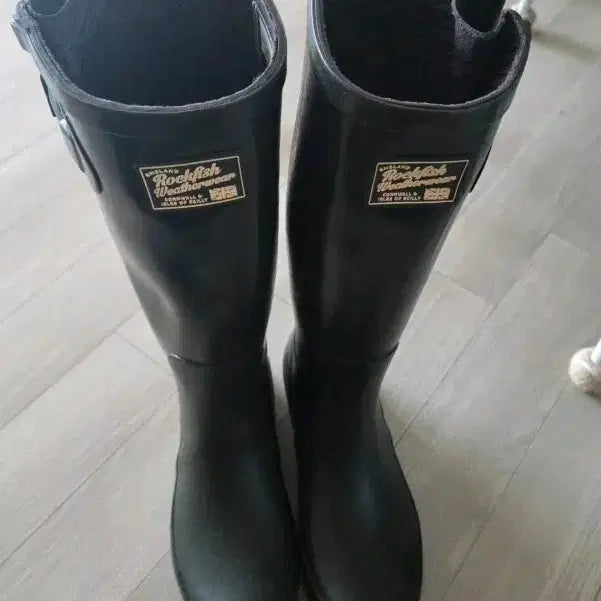 [BUNJANG] Rockfish Weatherwear Long Rain Boots Dark Green Size 245 / 락피쉬 블랙 롱 레인부츠 245