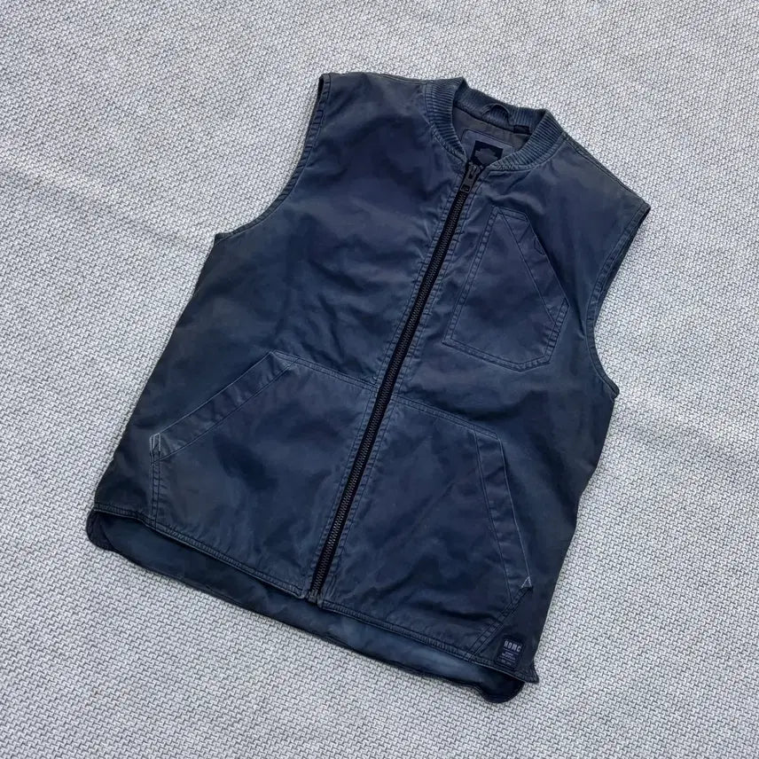 [BUNJANG] Harley-Davidson Men's Canvas Zip-Up Vest / 실측확인 할리데이비슨 남성 캔버스 집업 조끼 0727E