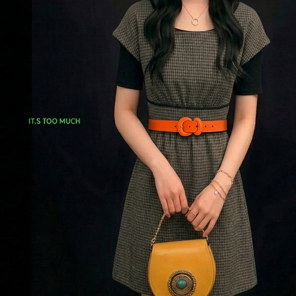 [BUNJANG] Wool Blend Long Knit Mini Dress / Q1686 모직원피스 반팔원피스 여성롱니트 미니원피스 니트원피스 여자원피스