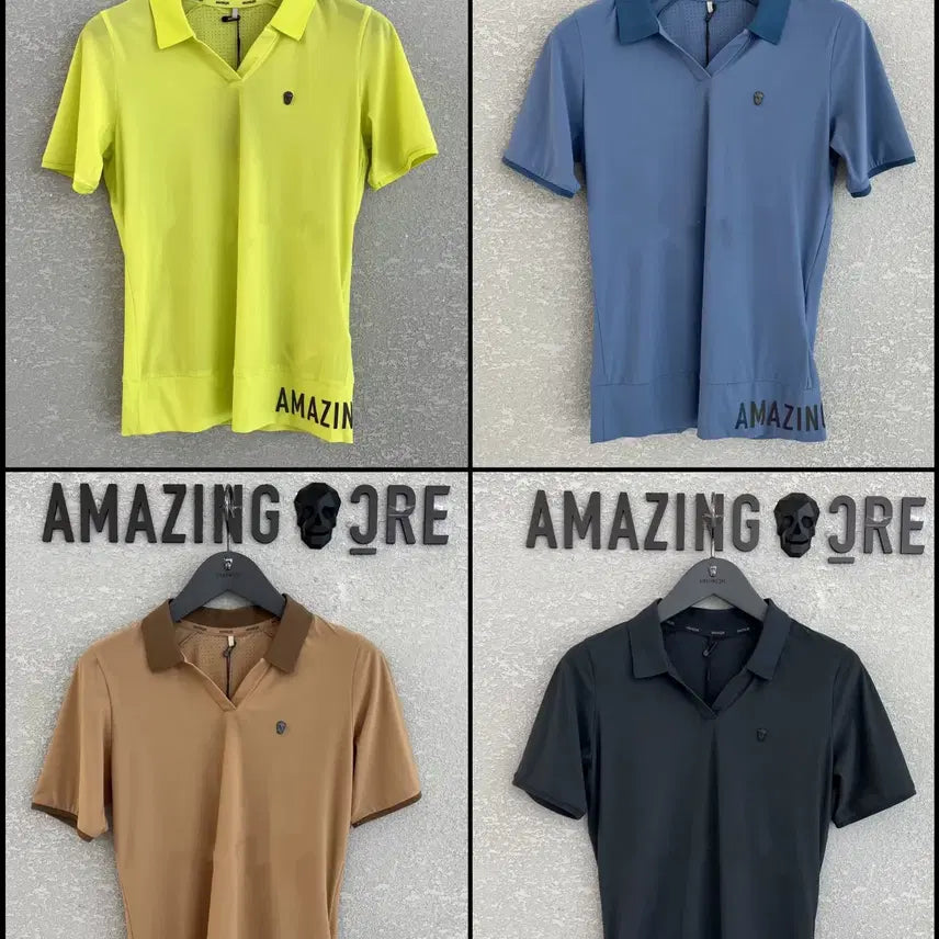 [BUNJANG] Amazingcree Women's Multi-Color Short Sleeve Top / #어메이징크리 #AMAZINGCRE#여성골프웨어