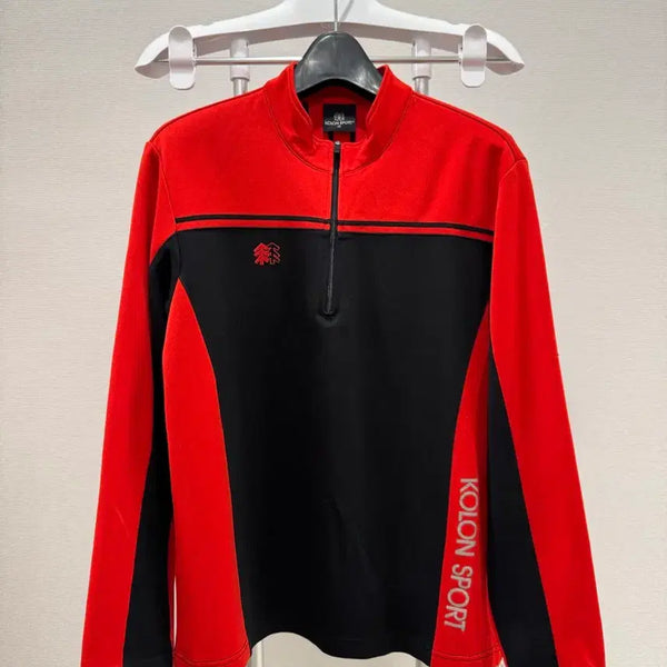 [BUNJANG] KOLON SPORT Women's Half-Zip Long-Sleeve T-Shirt Size 95 / 코오롱스포츠 여성 반집업 긴팔티셔츠 95사이즈